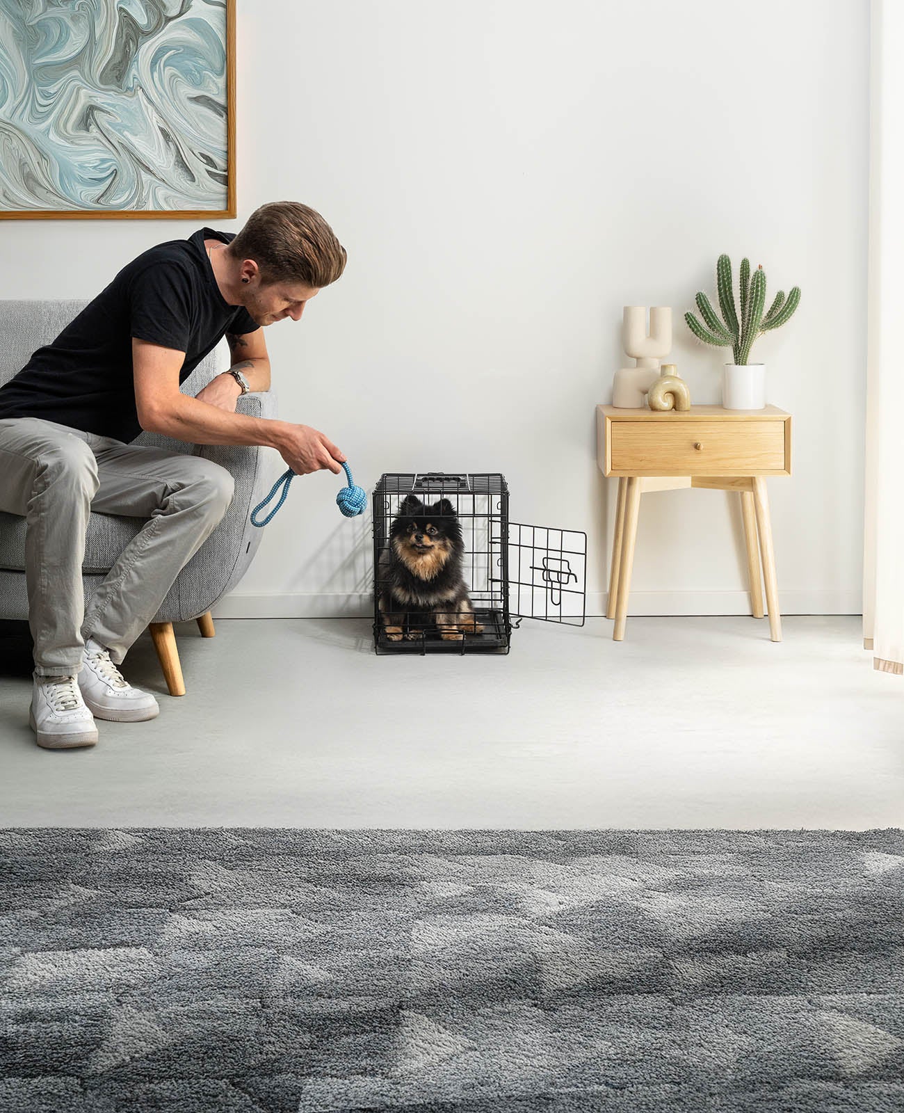 Lionto Hundetransportboxen gabbia cane 122x76x81 cm metallo
