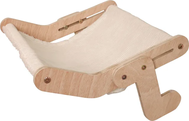 Kerbl Pet Hammock Nap Amaca Gatto Legno con Telo Morbido