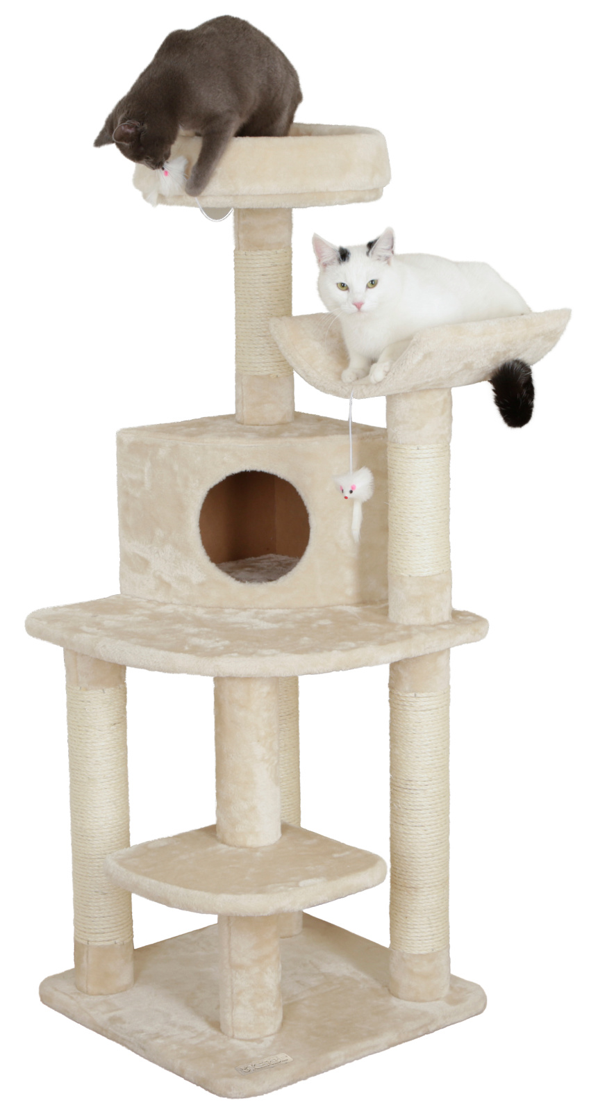 Kerbl Pet Zirkonia tiragraffi angolare gatto 5 colonne sisal