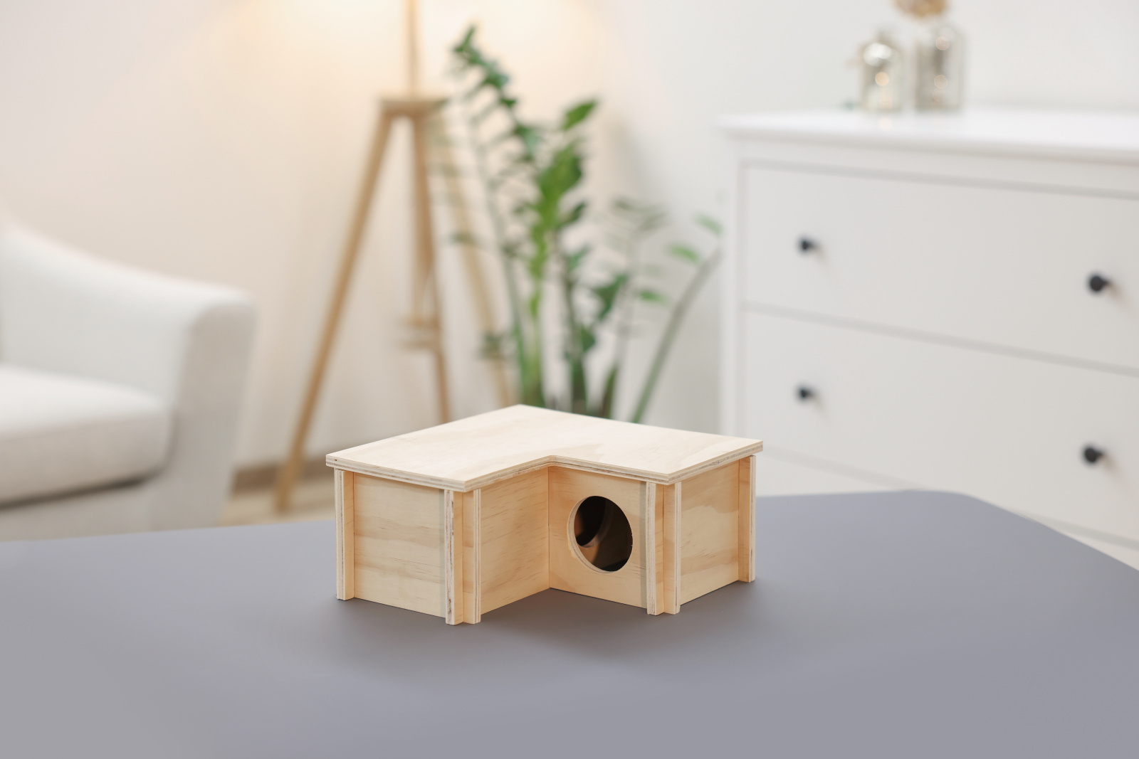 Kerbl Pet Hamster House Casetta Legno 3 Camere per Roditori