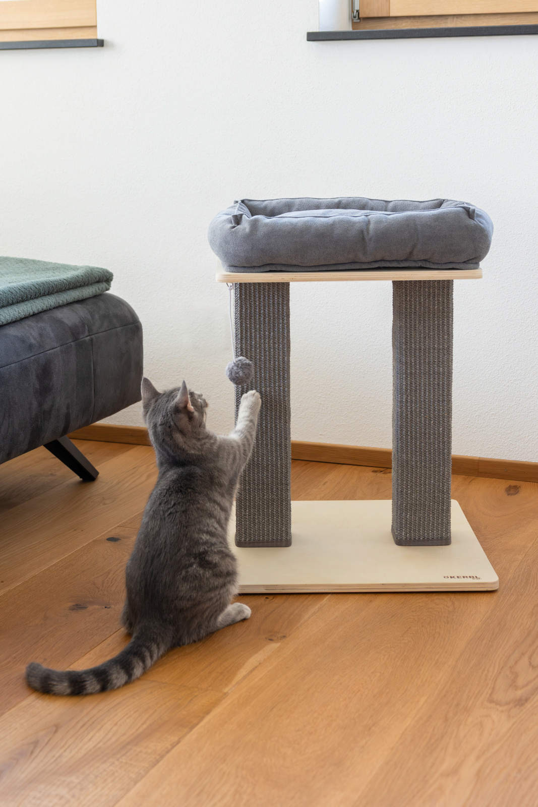 Kerbl Pet Cat Scratch Noah I tiragraffi con cuccia