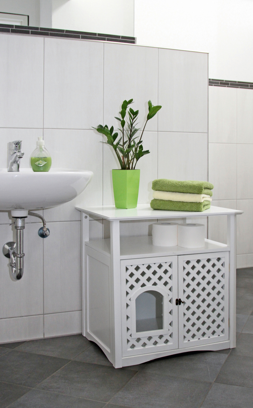 Kerbl Helena mobile lettiera gatto legno 54x38