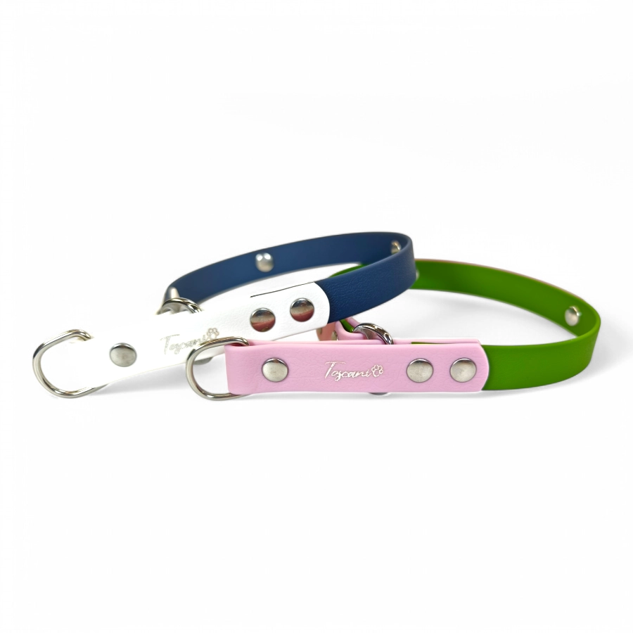 Toscani Waterproof Collare Bicolore per Cani Personalizzato