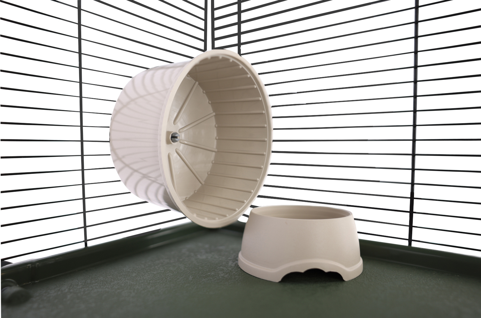 Kerbl Pet Flat Nature gabbia criceti 3 piani con ruota