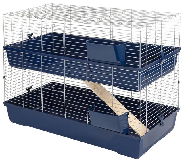 Kerbl Pet Maxi Baldo Twin gabbia roditori 2 piani rastrelliera
