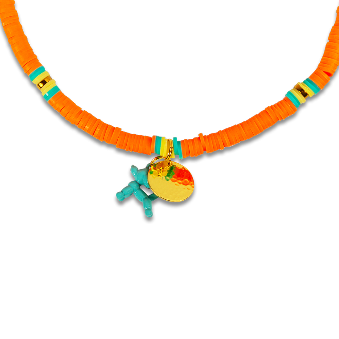Dog with a Mission Balloon collana cane multicolore XL 60 cm