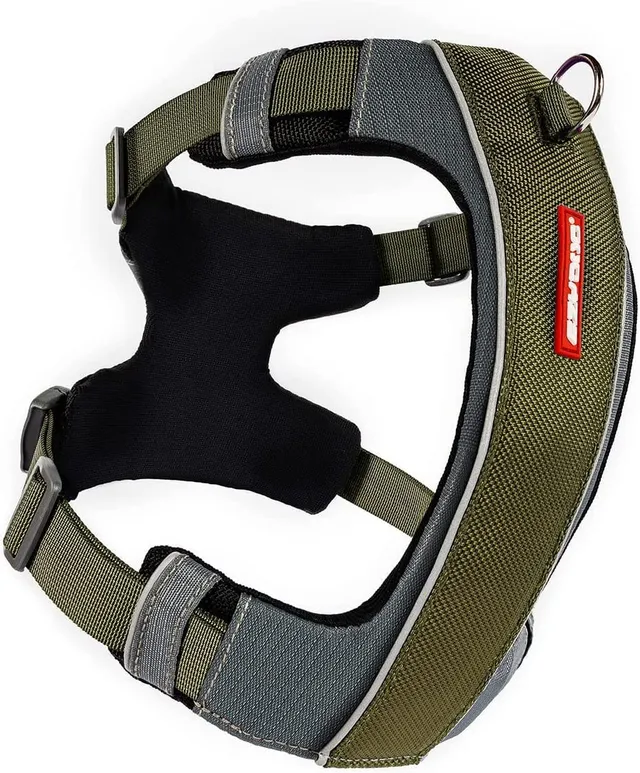 EzyDog X-Link pettorina per cani S verde oliva anti-tiro