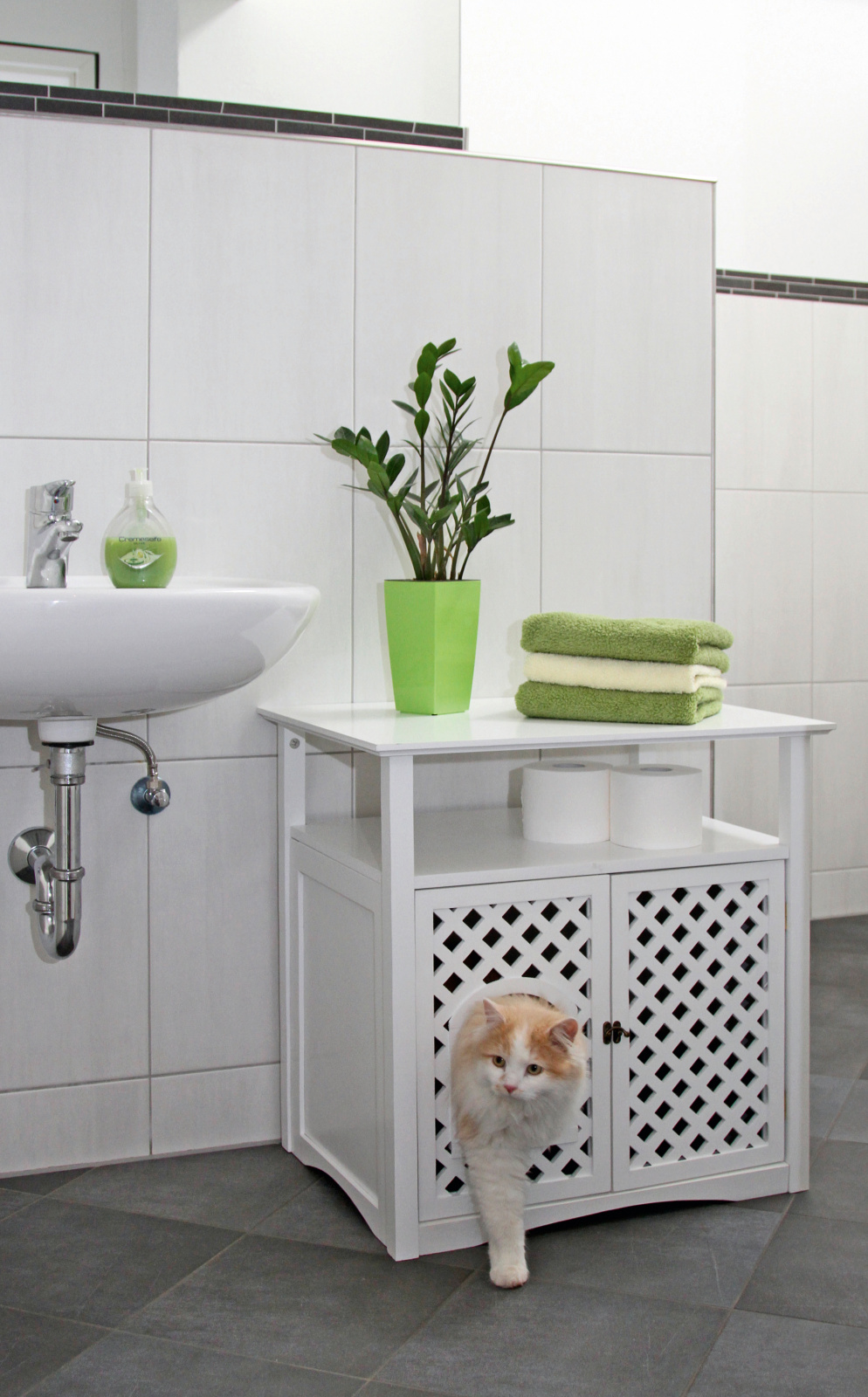 Kerbl Helena mobile lettiera gatto legno 54x38
