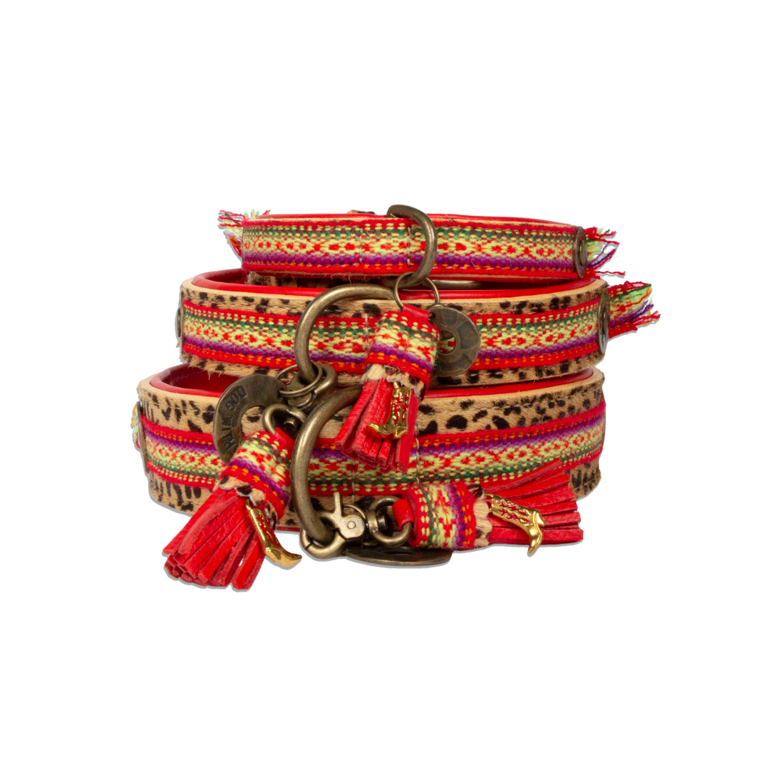 Dog with a Mission Gypsy collare cane S 30-33 cm rosso
