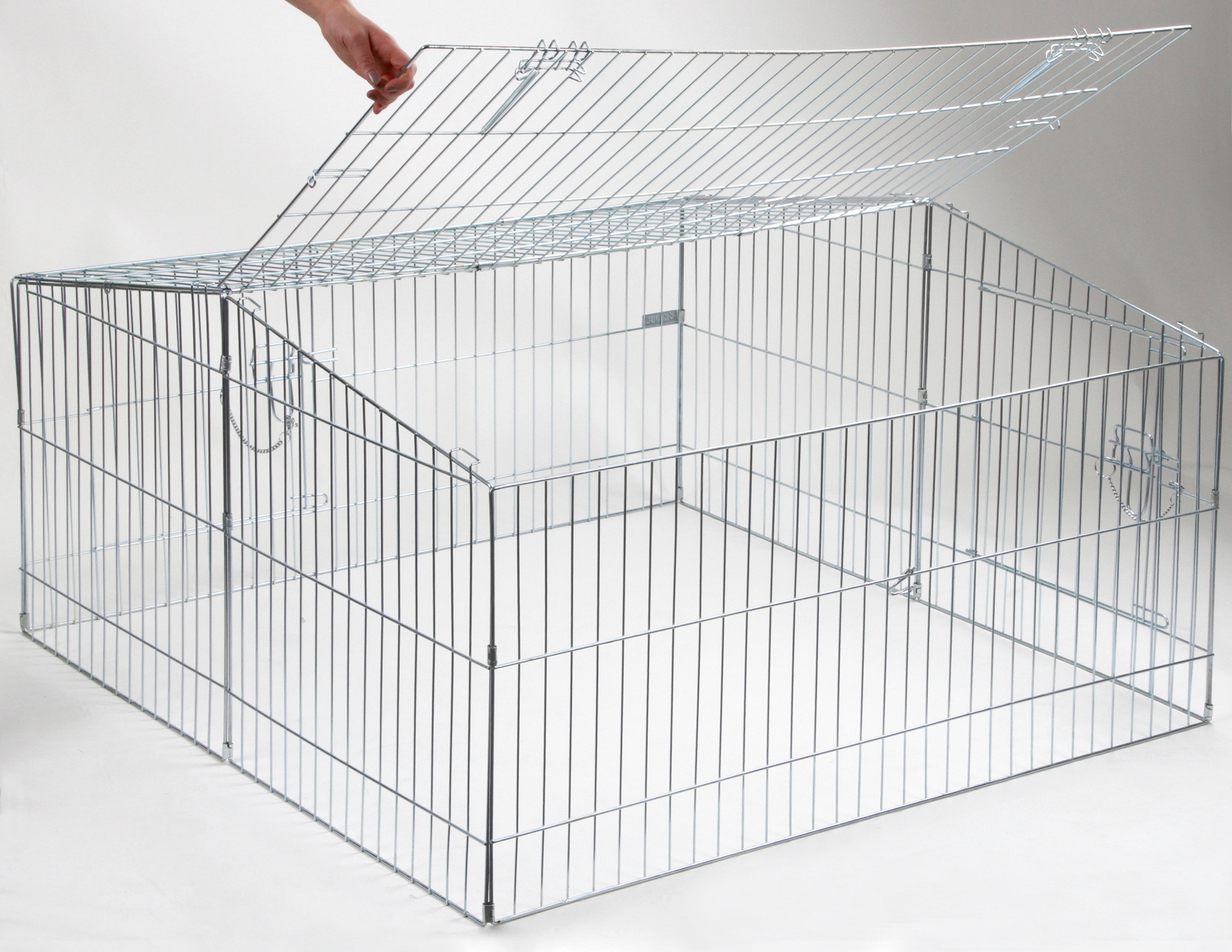 Kerbl Pet Outdoor Pen Easy recinto esterno conigli zincato 2 porte