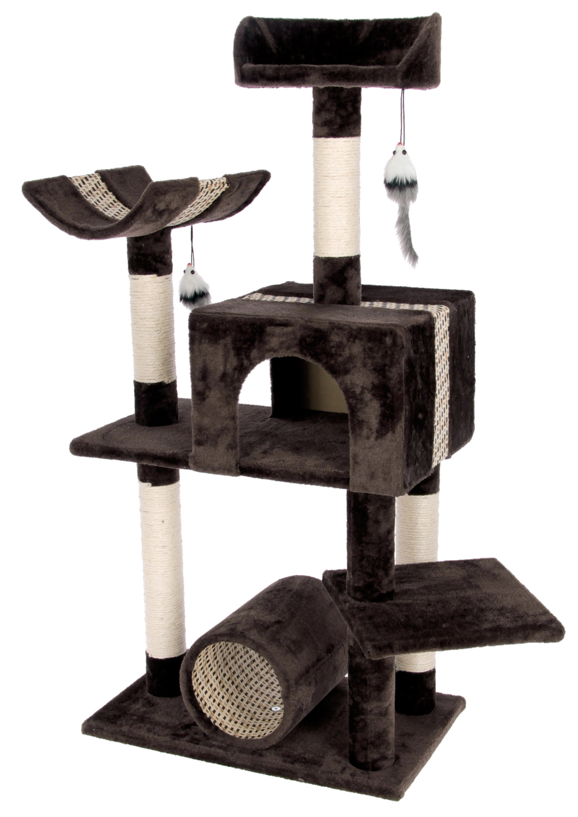 Kerbl Pet Cat Scratch Safari Big albero tiragraffi con cuccia