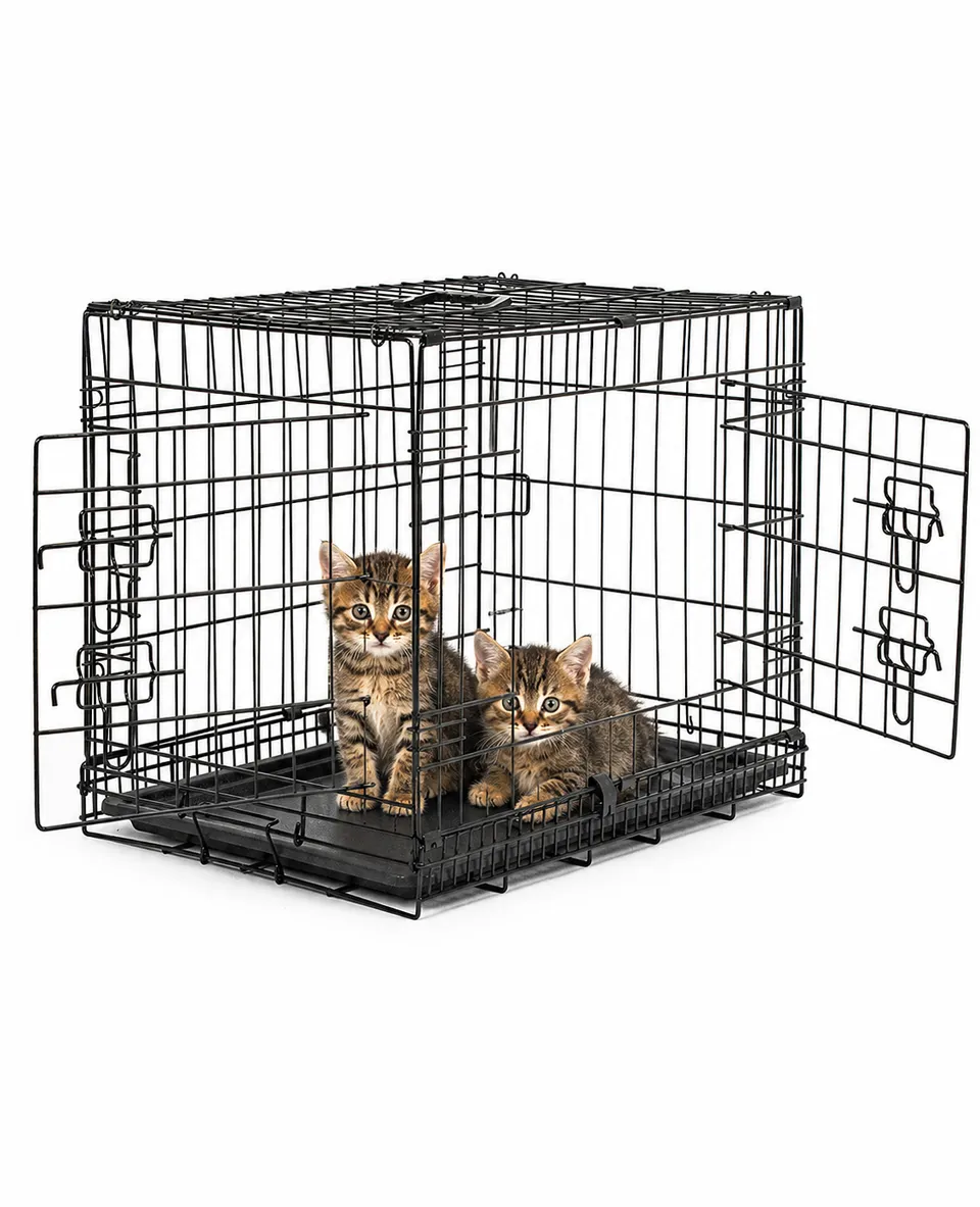 Lionto Transportbox trasportino gatti 45x31x36 cm pieghevole