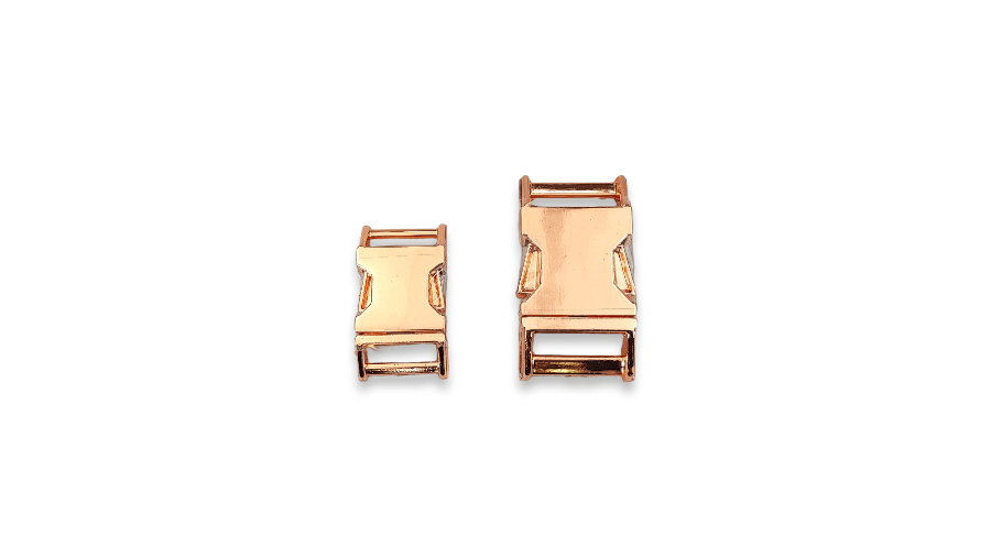 Toscani Chiusure clip full metal collari oro rosa zinco
