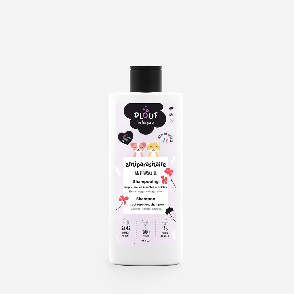 Biogance Plouf shampoo antiparassitario cane gatto