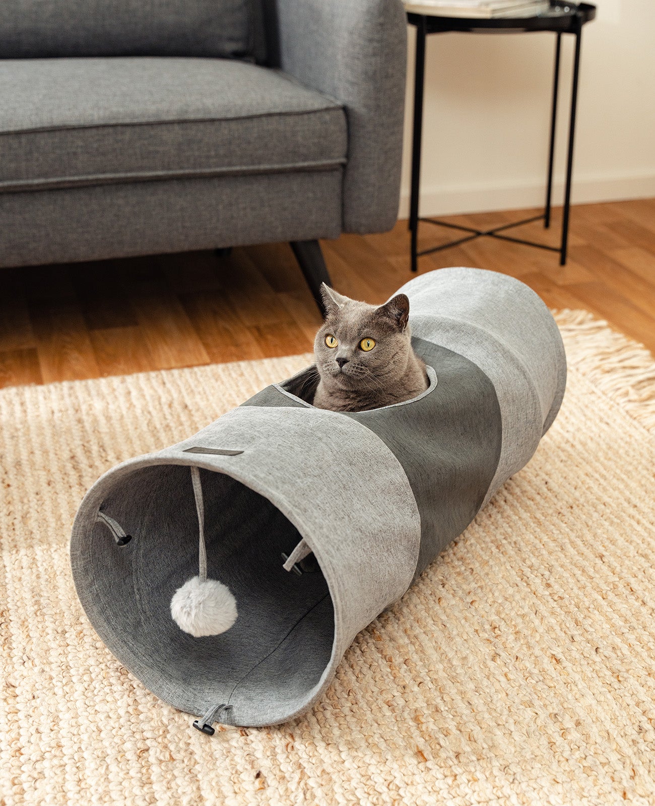 Lionto Tunnel Gatto Gioco con Pallina 30x130 cm