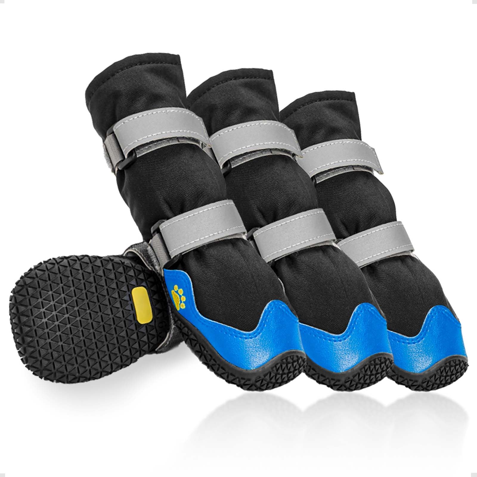 OHCOZZY Scarpette Cani Stivali Impermeabili M Nero 4 Pezzi