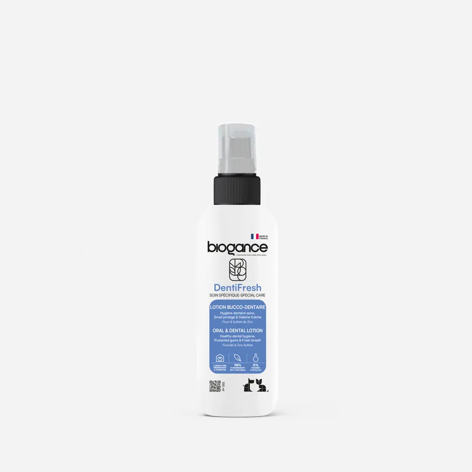 Biogance Dentifresh Cura Dentale Cane e Gatto Enzimi Menta