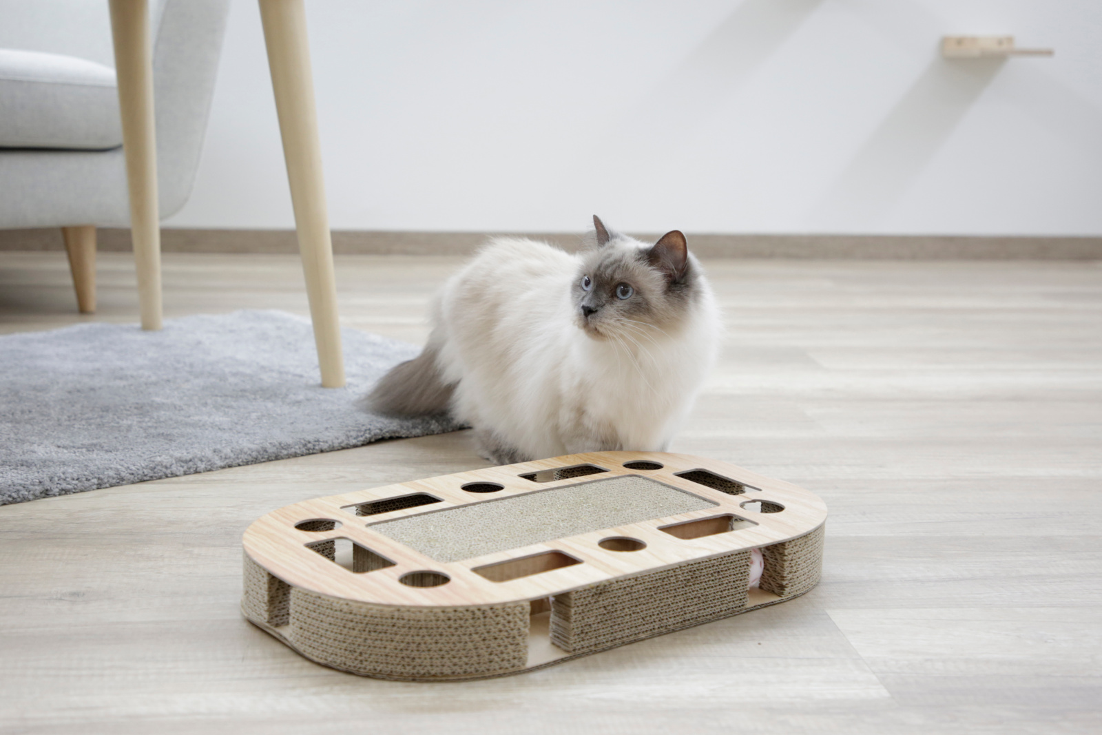 Kerbl Pet Ovalo tavoletta tiragraffi cartone ovale con catnip