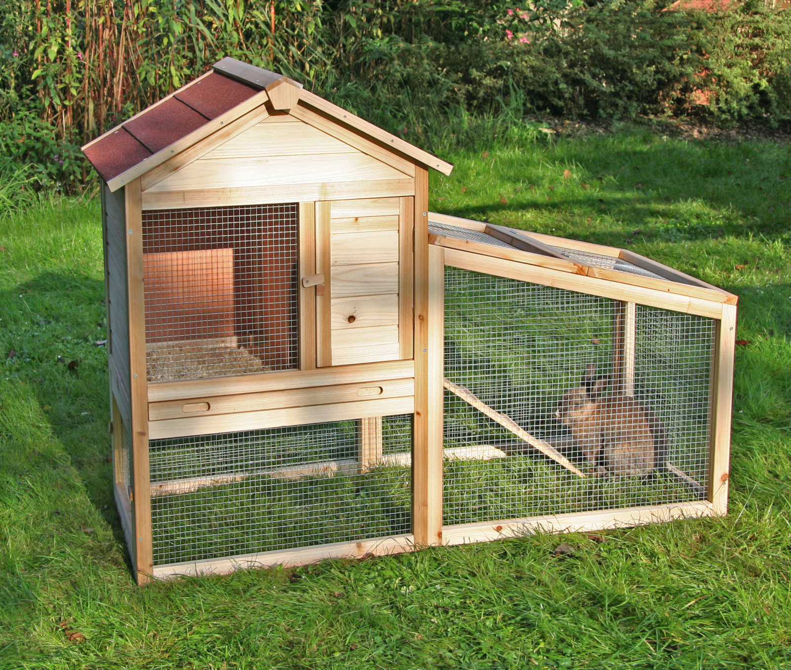 Kerbl Pet Freetime Casa per Roditori con Recinto Legno Verniciato