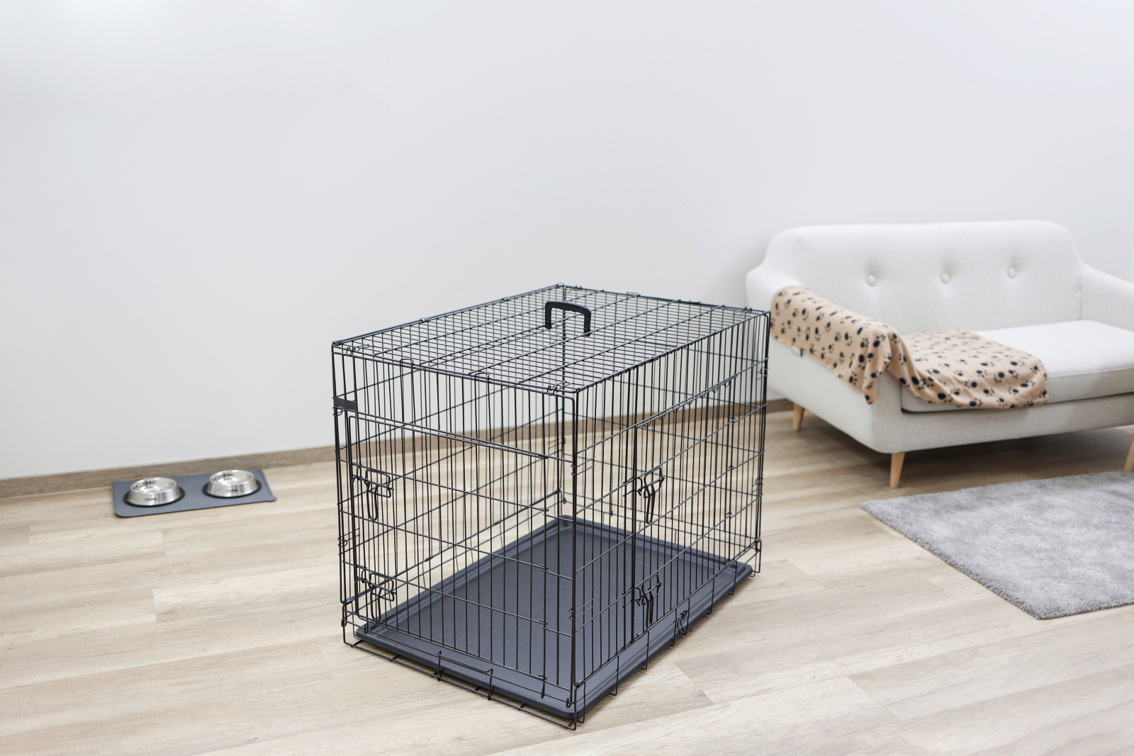 Kerbl Pet Dog Transport gabbia cane metallo pieghevole