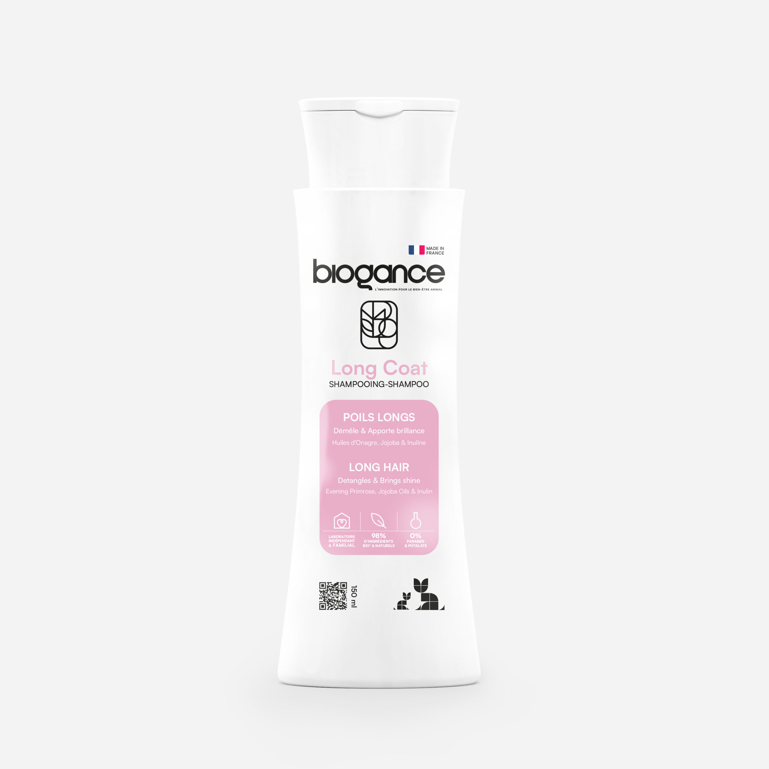 Biogance Long Coat shampoo gatto pelo lungo jojoba