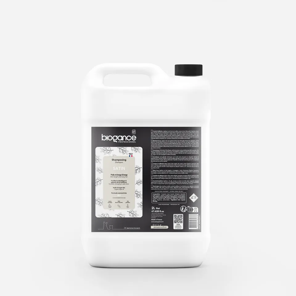 Biogance Satin Pro Shampoo Cane Pelo Lungo Argan Bio