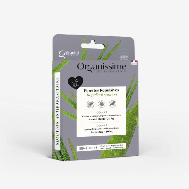Biogance Organissime pipette repellenti cane grande geraniolo