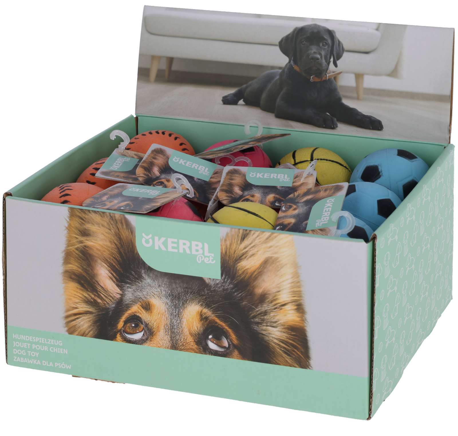 Kerbl Pet Ball Neon Palla Gioco Cane Neon Occupazione Quotidiana