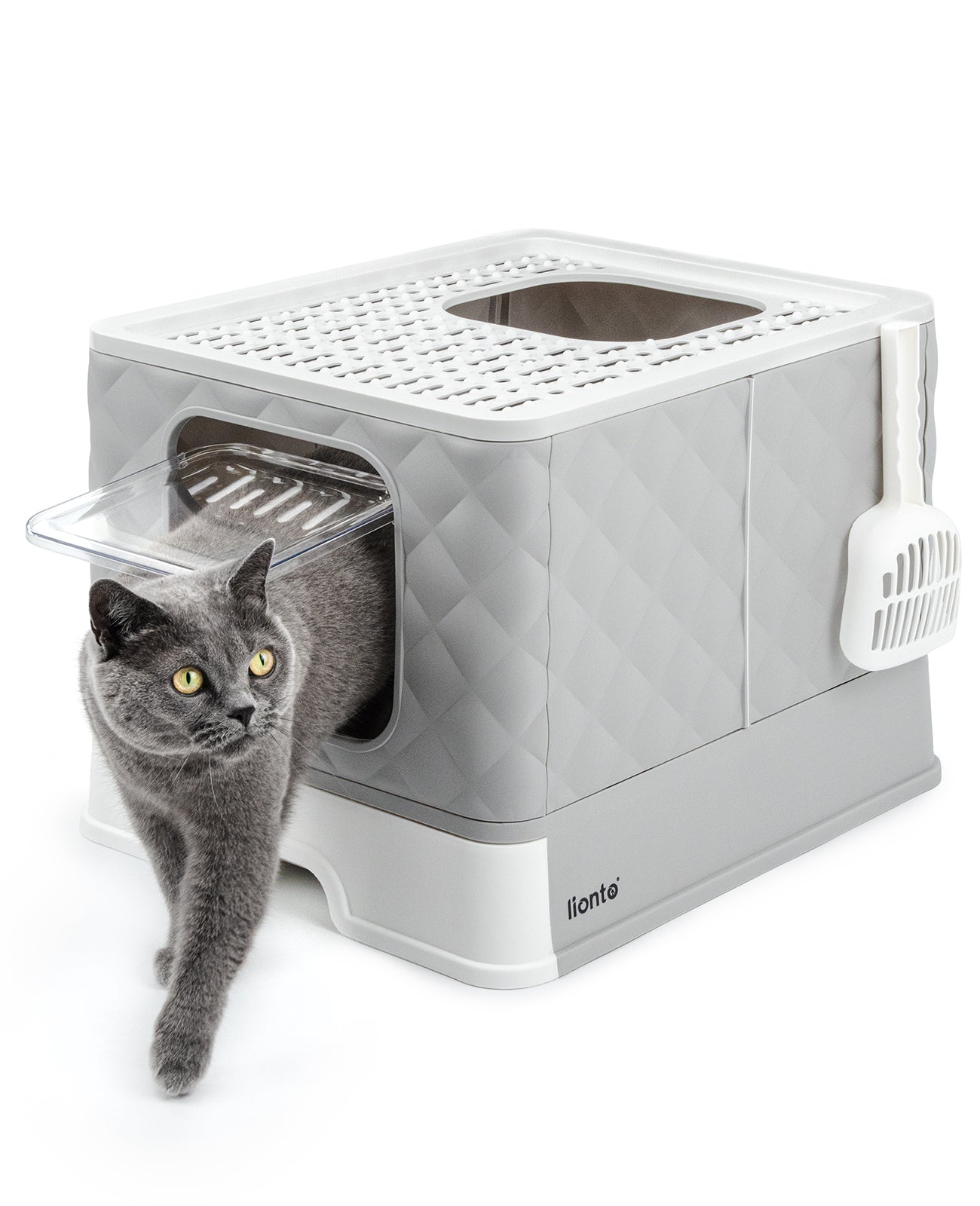 Lionto Katzenpflege lettiera gatto cassetto paletta 50x40,8x37 cm