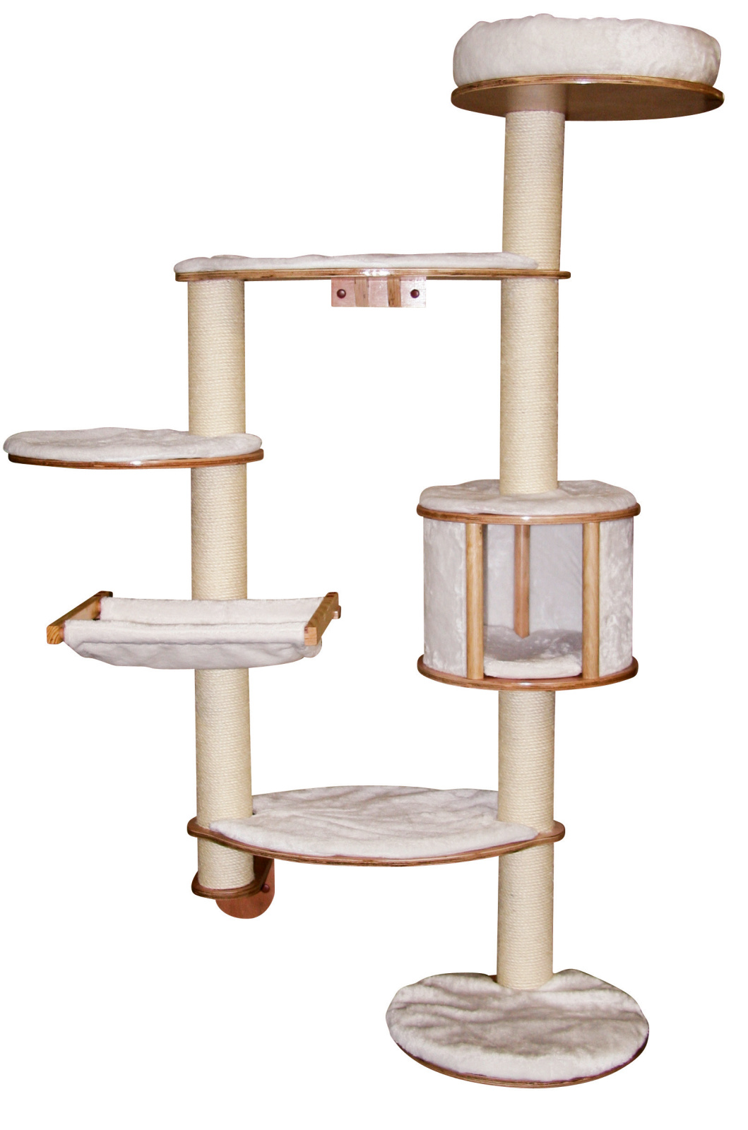 Kerbl Pet Dolomit XL tiragraffi parete gatto 8 posti con cuccia