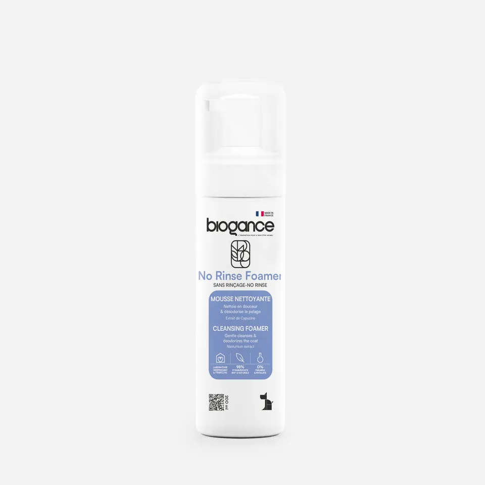 Biogance No Rinse Foamer schiuma secca cane nasturzio