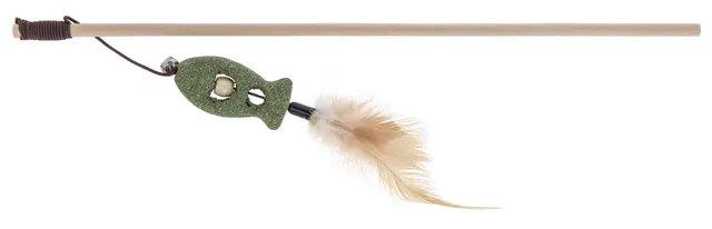 Kerbl Cat Toy Fisch Canna da Pesca per Gatti 120 cm Catnip