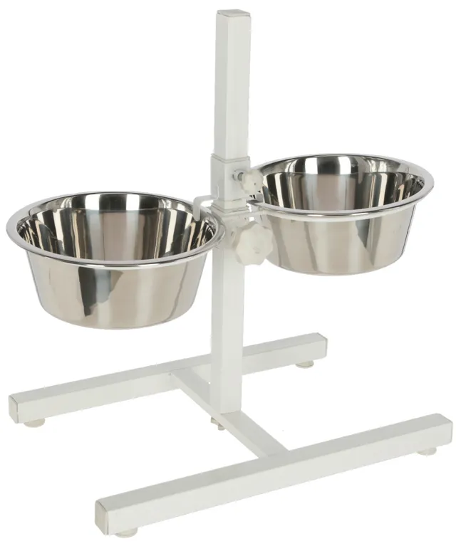 Kerbl Pet Feeding Bar ciotole cane rialzate acciaio