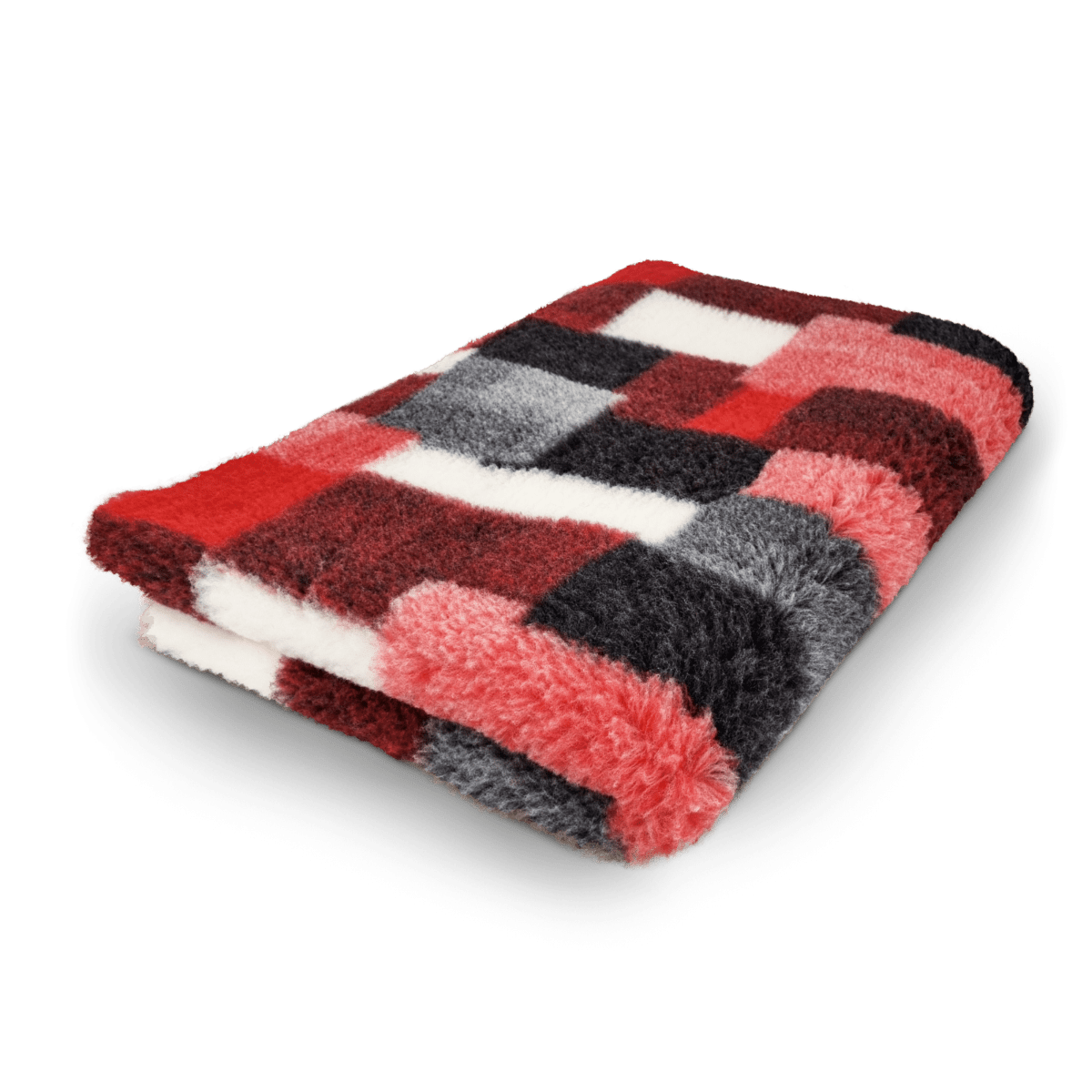 Toscani Vet Bed tappeto animali quadrati rossi pelo 28 mm