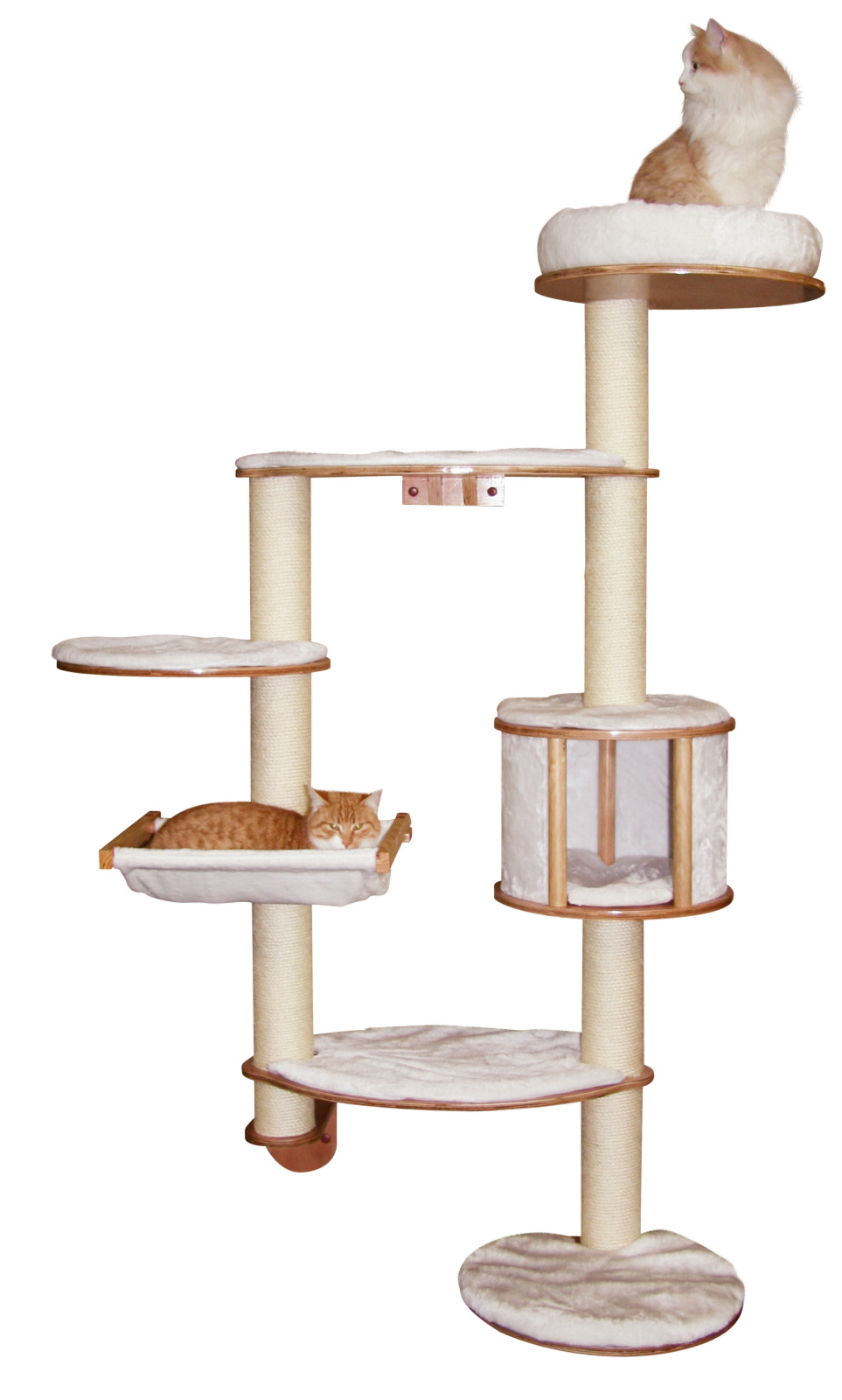 Kerbl Pet Dolomit XL tiragraffi parete gatto 8 posti con cuccia