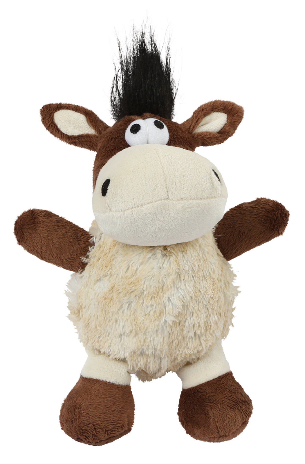 Kerbl Pet Donkey Shaggy peluche cane asinello con squeak lavabile