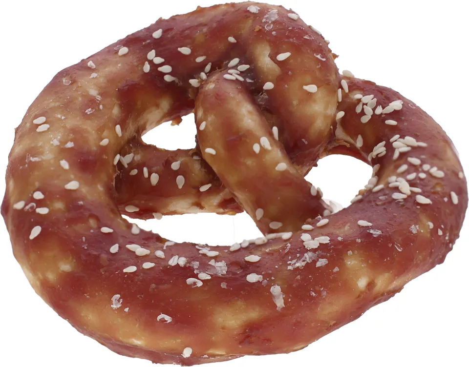 Kerbl Pet Pretzel snack cane anatra sesamo masticativo