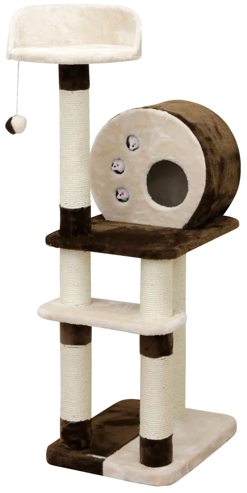 Kerbl Planet X albero tiragraffi gatto con cuccia e sisal