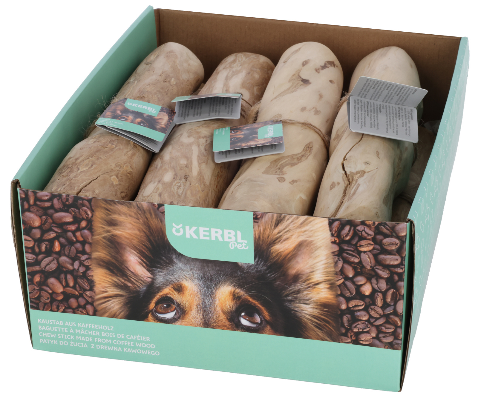 Kerbl Pet Bastone Masticativo Legno di Caffè per Cani