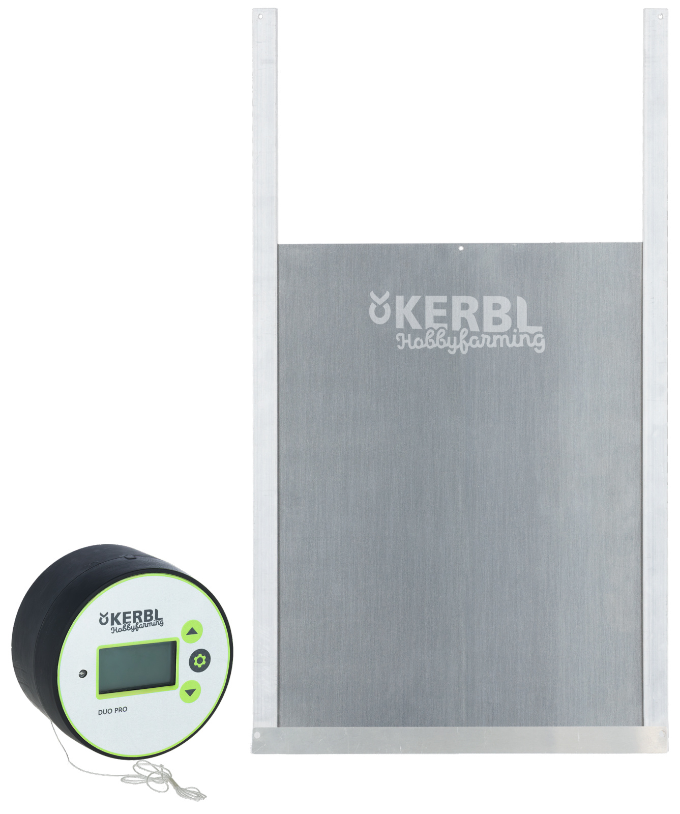 Kerbl Pet Duo Pro porta pollaio automatica con sensore luce