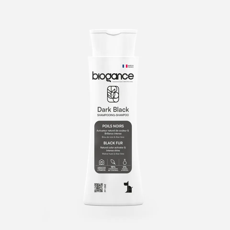 Biogance Dark Black shampoo cani pelo nero noce