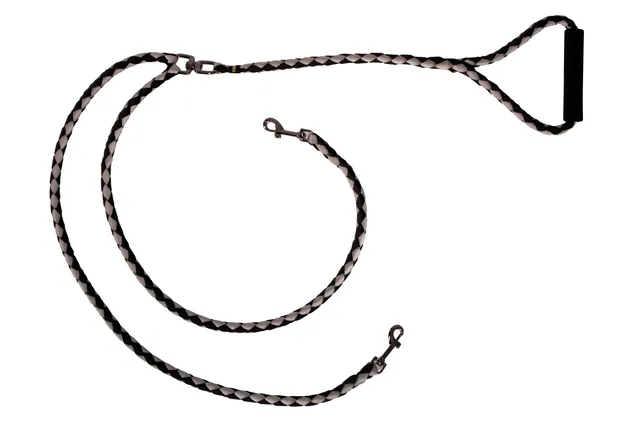 Kerbl Double guinzaglio doppio nylon 2 cani anti-groviglio
