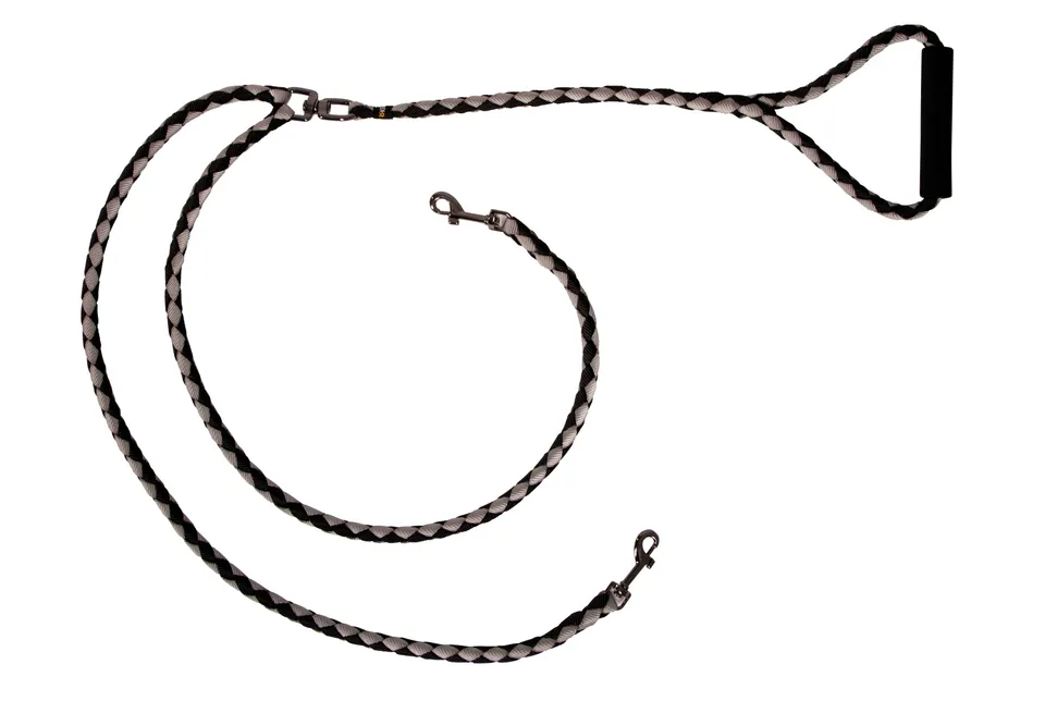 Kerbl Double guinzaglio doppio nylon 2 cani anti-groviglio