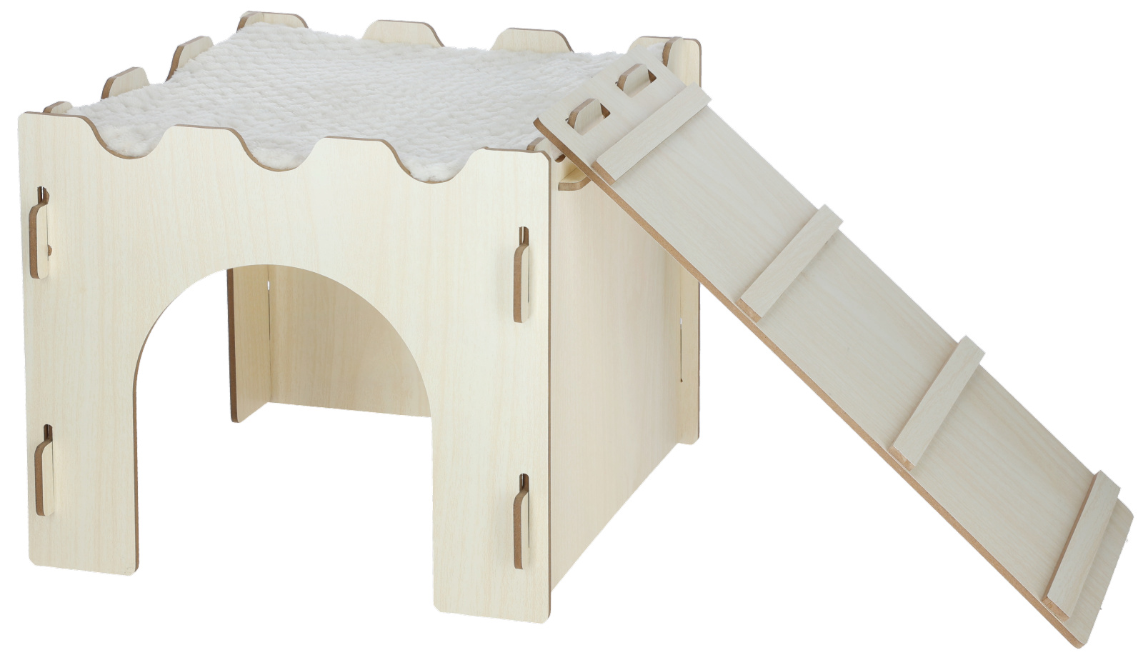 Kerbl Rodent Castle Casetta Roditori Legno con Rampa Cuscino
