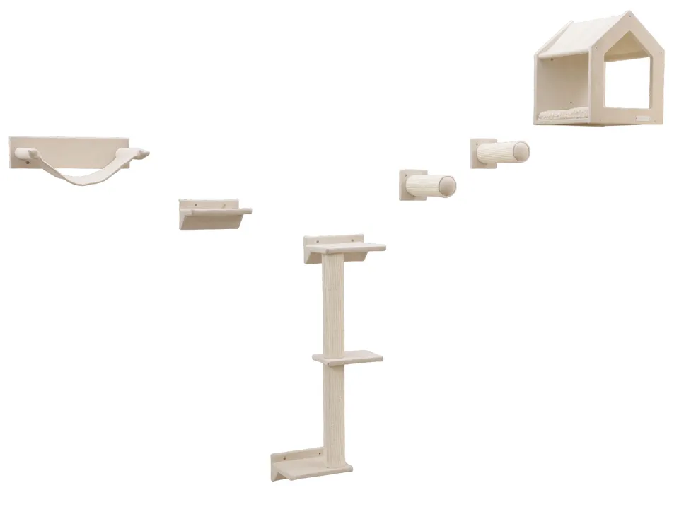 Kerbl Pet Monte Falco palestra parete gatto 10 pezzi