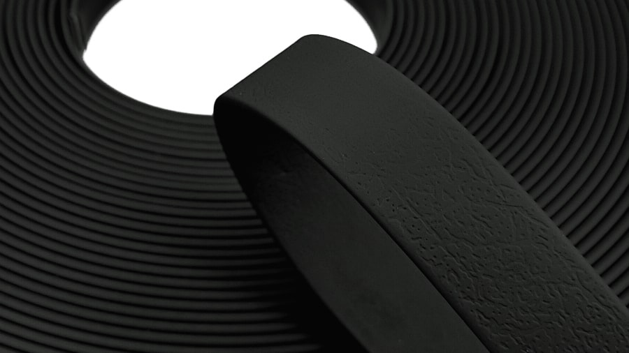 Toscani Fettucce & Nastri fettuccia waterproof nera al metro