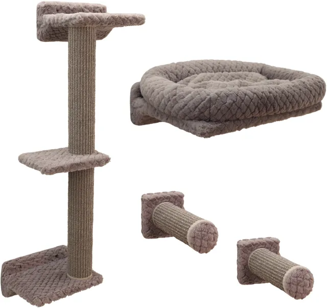 Kerbl Monte Alpi Parete Arrampicata Gatto 4 Pezzi con Sisal