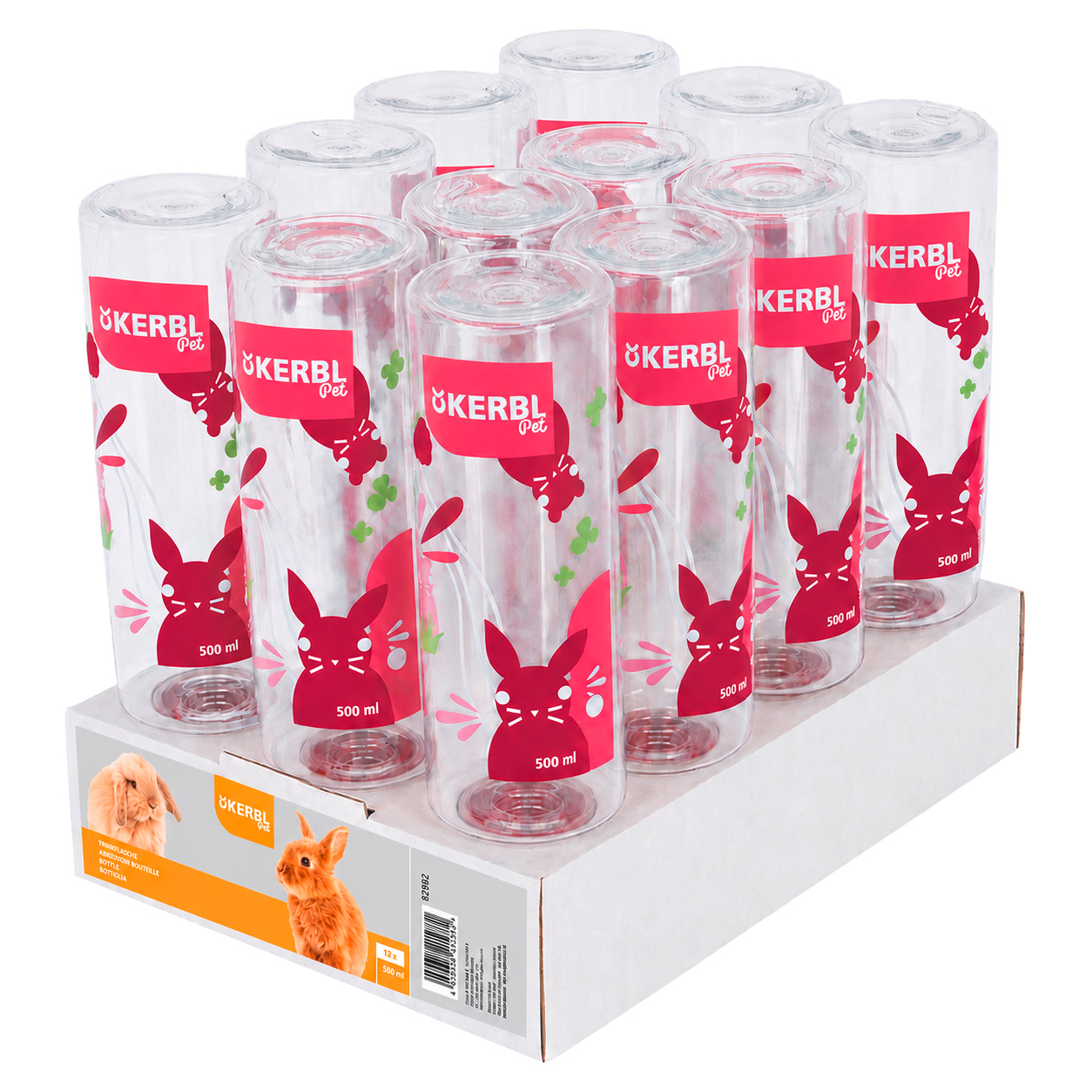 Kerbl Pet Bottle beverino conigli antogoccia acciaio