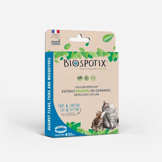 Biospotix Biogance collare gatto geraniolo repellente