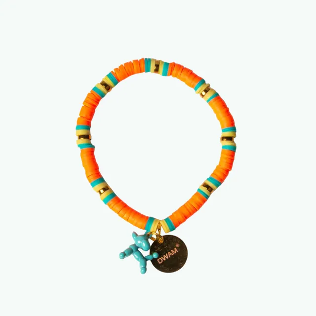 Dog with a Mission Balloon bracciale arancione abbinato cane